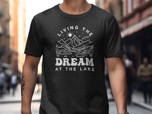 Living the Dream at the Lake Graphic Tee product