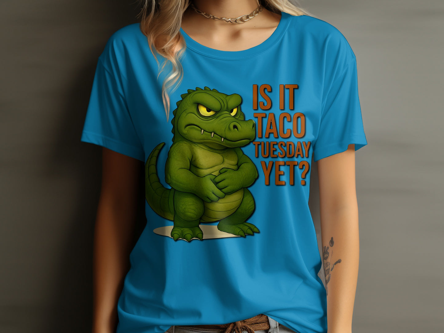 Is It Taco Tuesday Yet Gator Graphic T-shirt