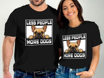Less People More Dogs Graphic Tee Shirt product type