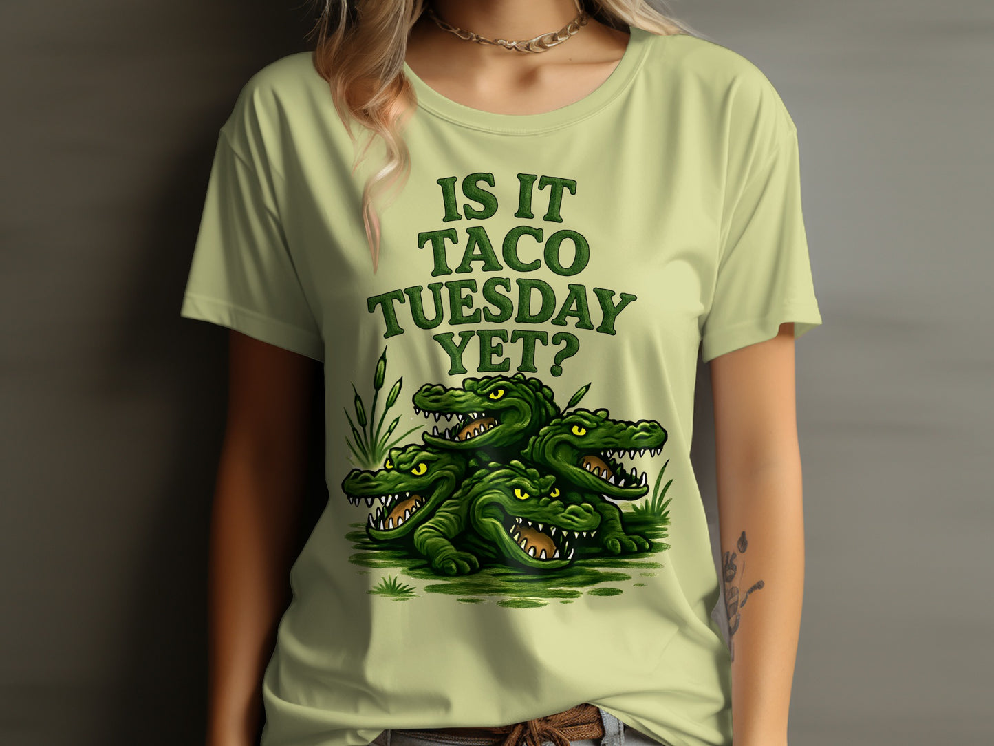 Is It Taco Tuesday Yet Alligator Graphic T-Shirt product