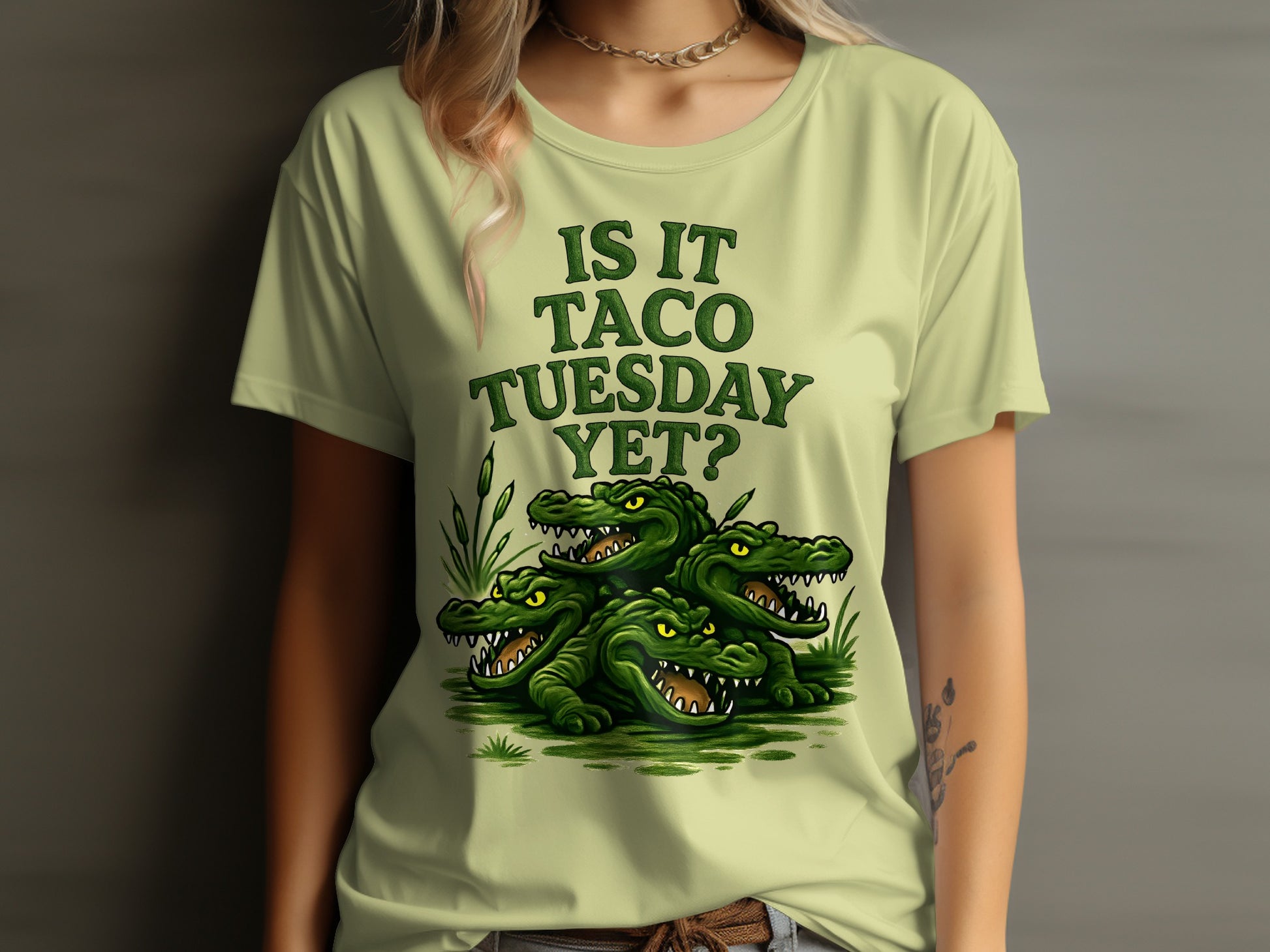 Is It Taco Tuesday Yet Alligator Graphic T-Shirt product