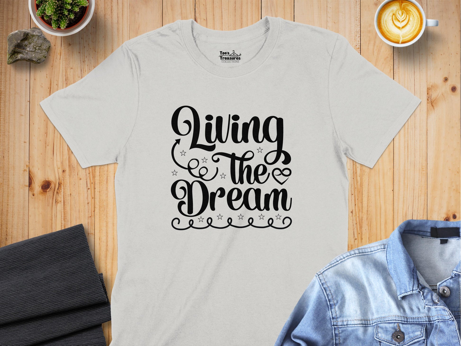 Living The Dream Printed Graphic Tee product