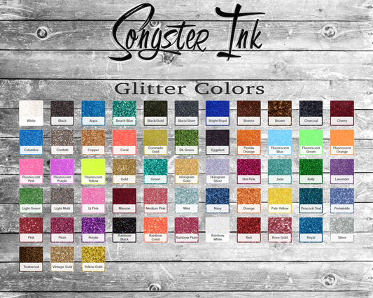 Sheet of Stars 3 sizes - Glitter!  Precut design ready to apply