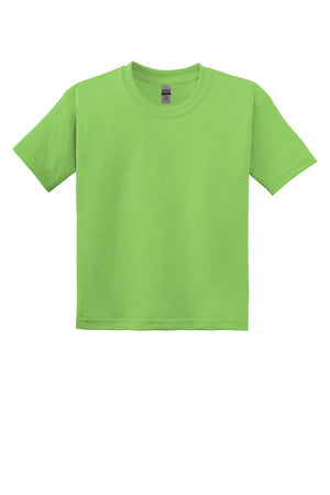 Gildan® Youth DryBlend® 50 Cotton/50 Poly T-Shirt. 8000B LIME