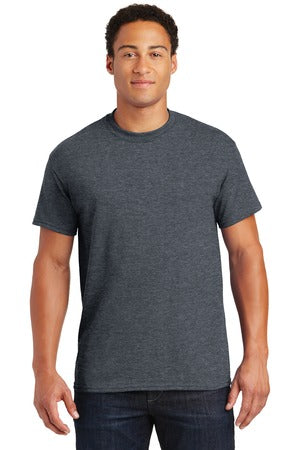 DryBlend® 50 Cotton/50 Poly Unisex T-Shirt.  DARK HEATHER 8000