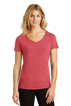 Women's Perfect Tri® V-Neck Tee. RED FROST DM1350L