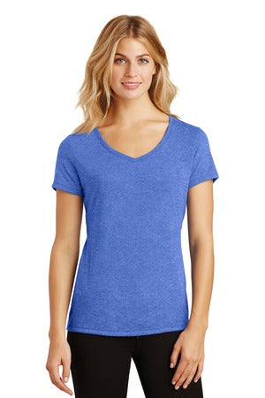 Women's Perfect Tri® V-Neck Tee.  ROYAL FROST DM1350L