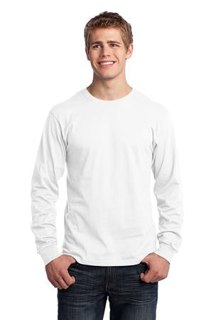 Long Sleeve Core Cotton Tee.  WHITE  PC54LS