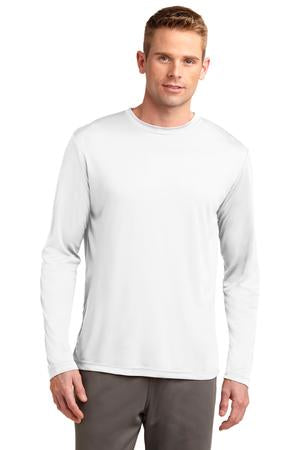 Long Sleeve PosiCharge® Competitor™ Tee.  WHITE ST350LS